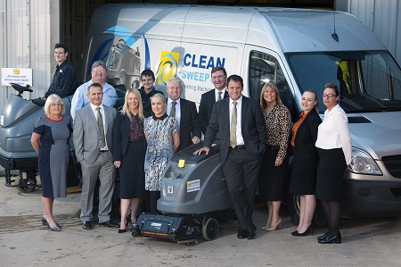 The Clean Sweep UK team with Managing Director Steve Dennis (centre) alongside Kärcher UK Managing Director, Simon Keeping and Chief Operating Officer, Mark Venner The Clean Sweep UK team with Managing Director Steve Dennis (centre) alongside Kärcher UK Managing Director, Simon Keeping and Chief Operating Officer, Mark Venner